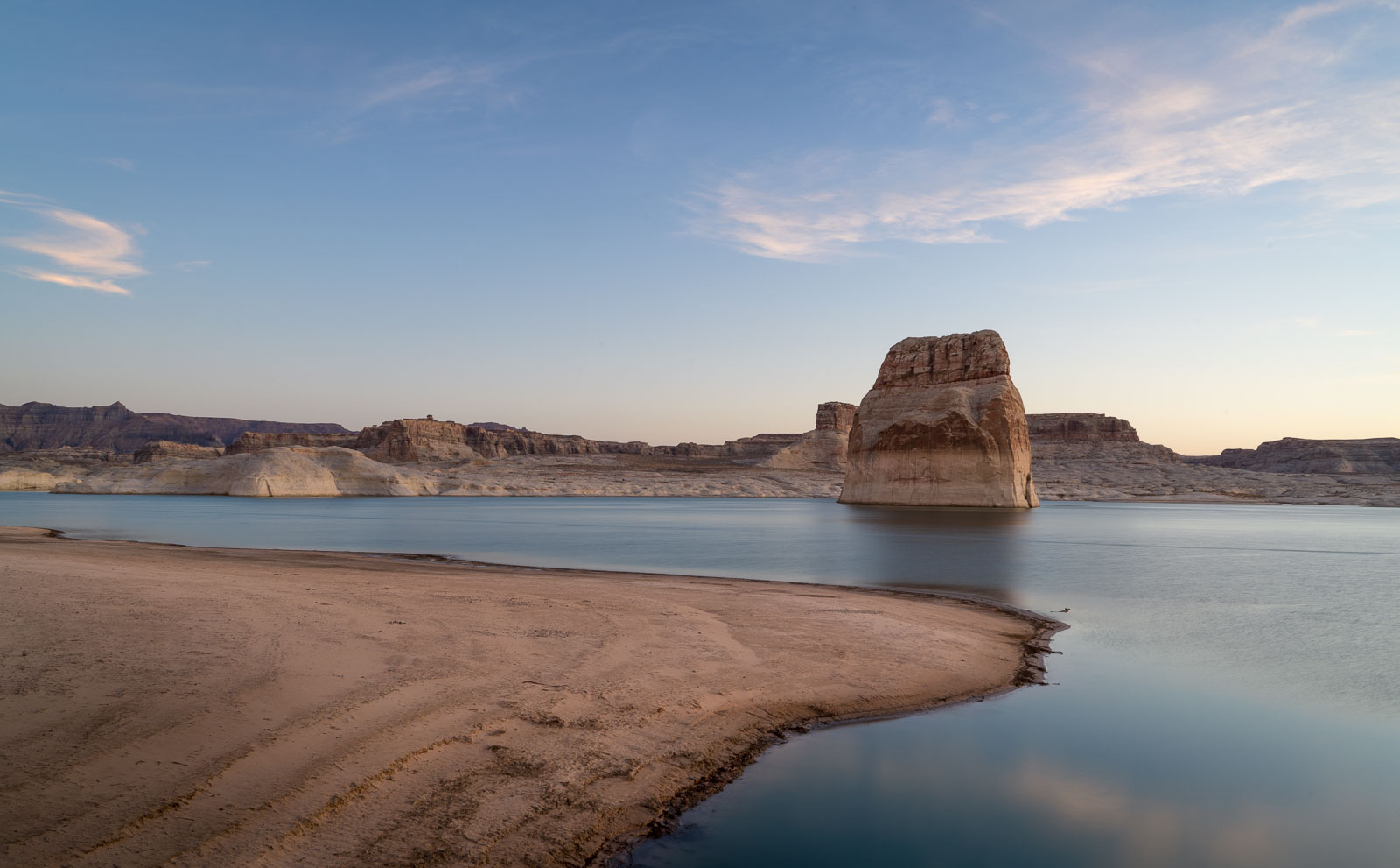 Lone Rock at Sunrise in Lake Powell Find Away Photography