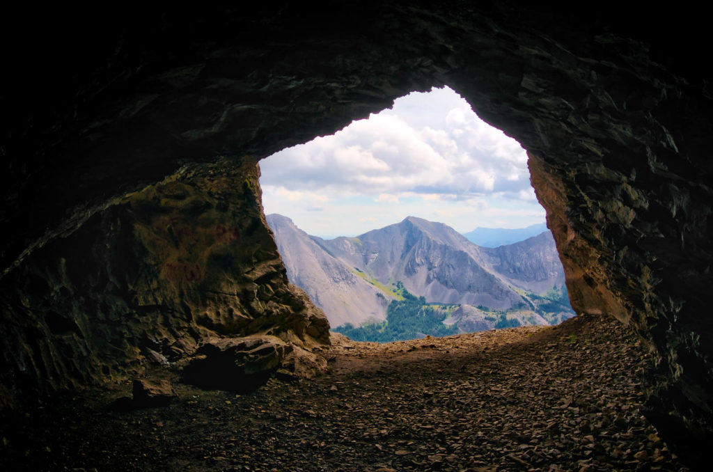 Gargantua Cave Mouth in Crowsnest Pass - Find Away Photography